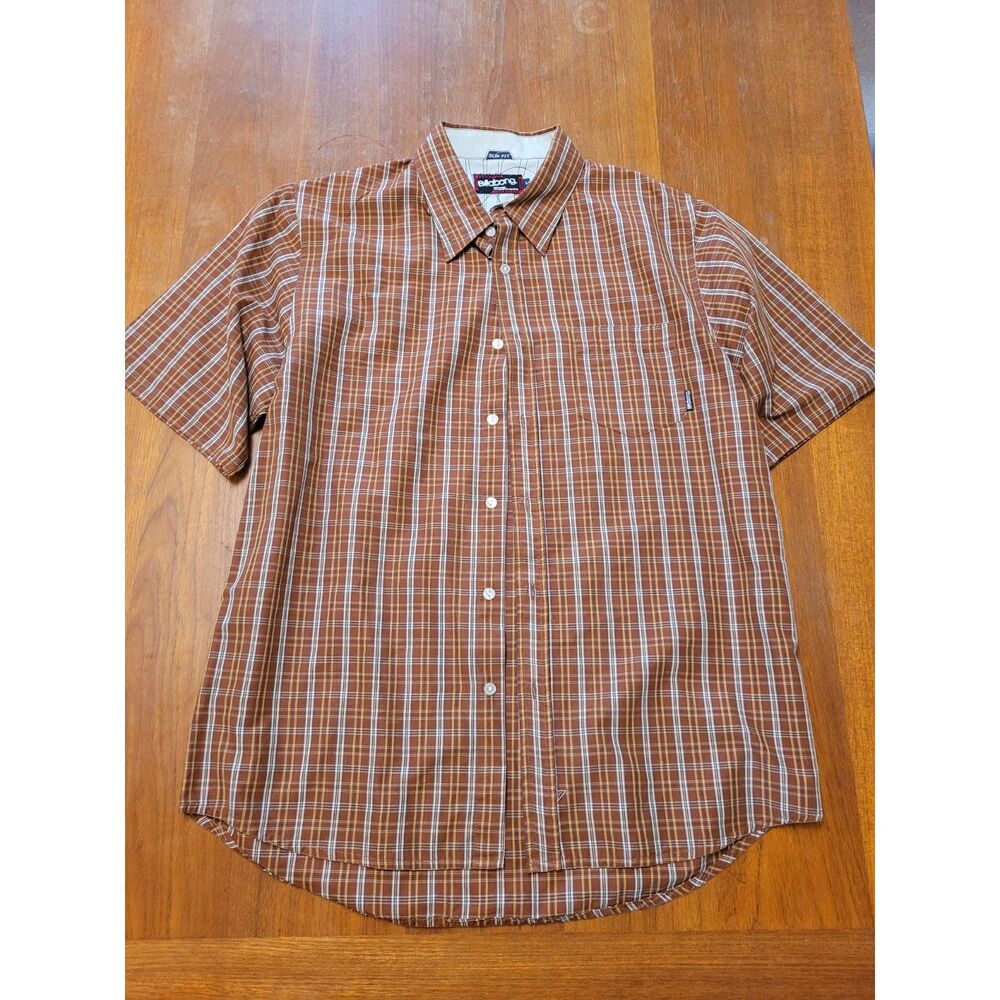 Billabong Short Sleeve Button Up Shirt Slim Fit Large